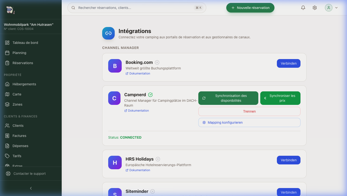 Disponibilités synchronisées sur tous les canaux