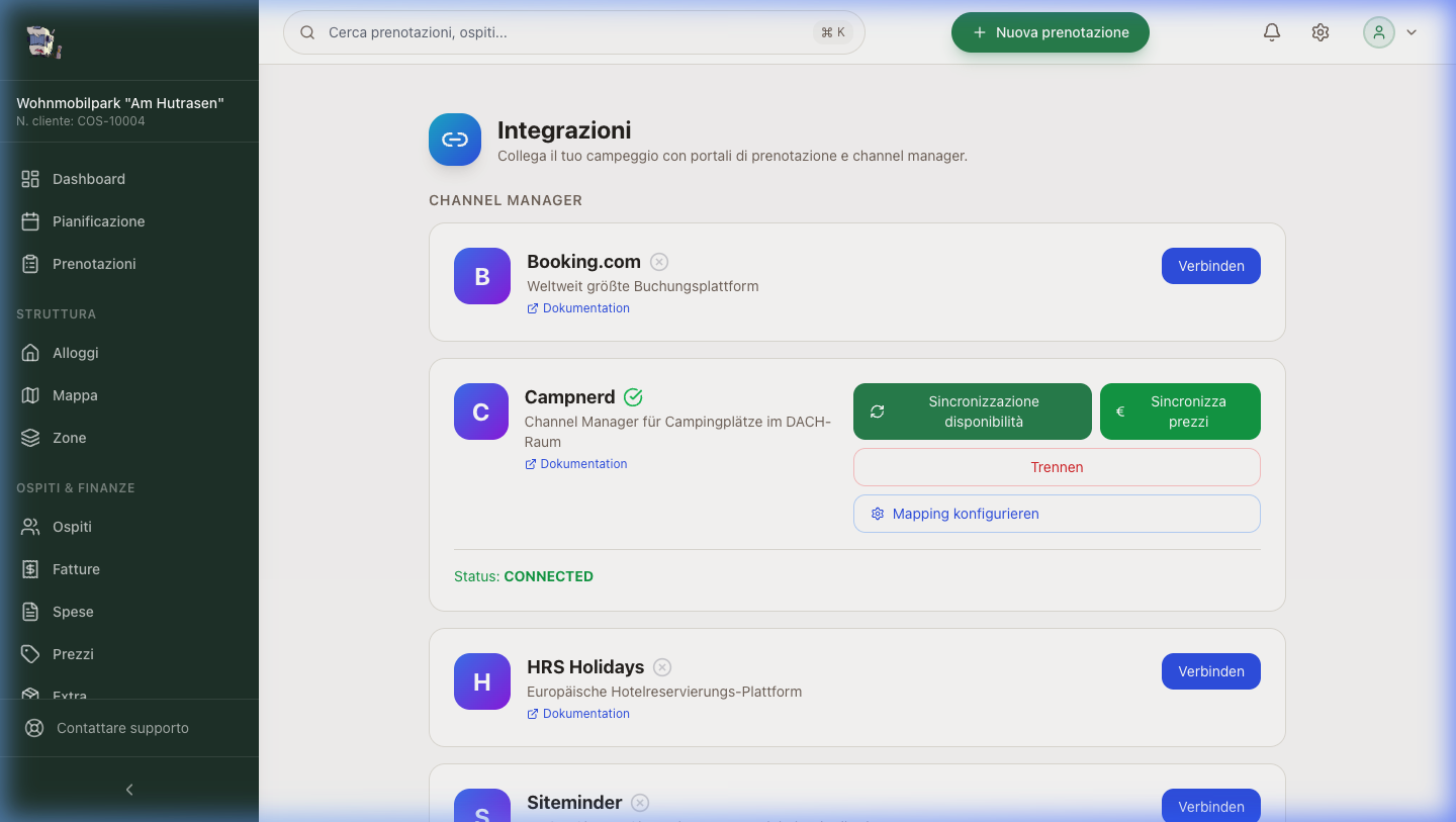 Disponibilità sincronizzate su tutti i canali